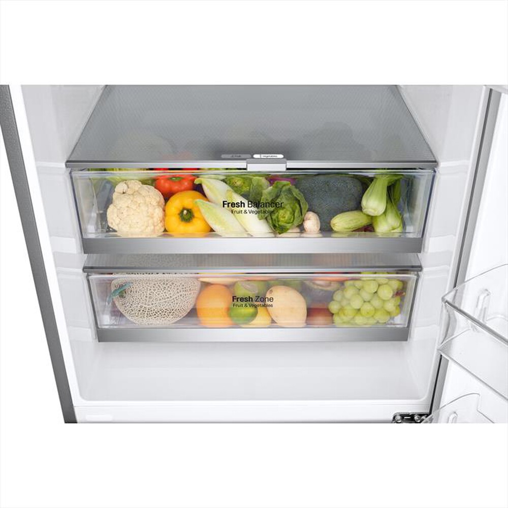 "LG - Frigorifero combinato GBB567PZCMB Classe E 500lt-Stainless steel"