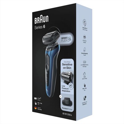 BRAUN - Rasoio SERIES 6 60-B1200S-Blu