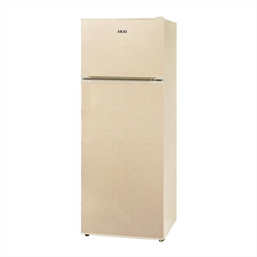 "AKAI - Frigorifero 2 porte AKFR256NV/T Classe E 213 lt-Crema, Marmorizzato"