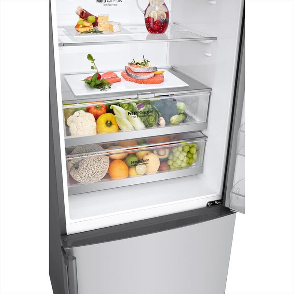 "LG - Frigorifero combinato GBB567PZCMB Classe E 500lt-Stainless steel"