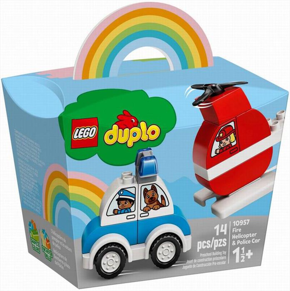 "LEGO - DUPLO Camion riciclaggio rifiuti - 10987-Multicolore"