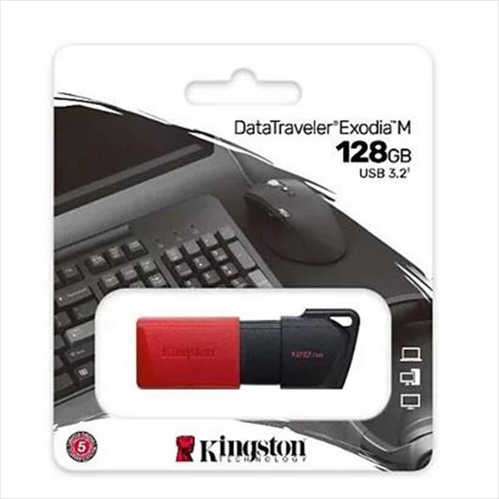 "KINGSTON - DTXM128GB-Nero/Rosso"