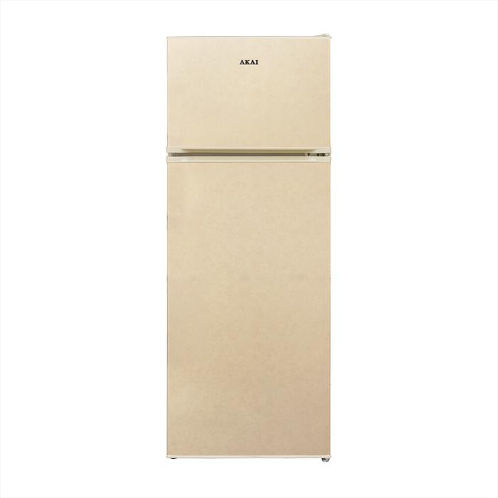 "AKAI - Frigorifero 2 porte AKFR256NV/T Classe E 213 lt-Crema, Marmorizzato"