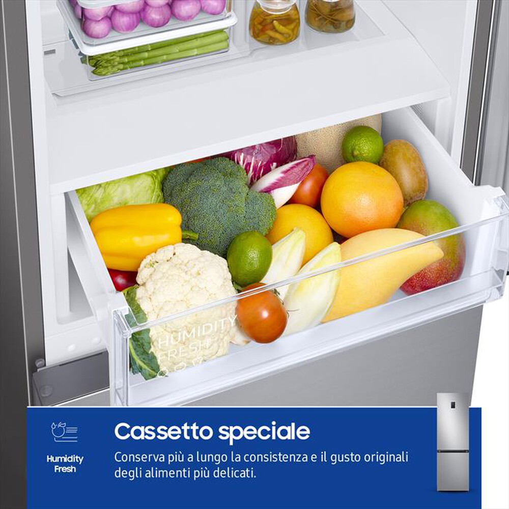 "SAMSUNG - Frigorifero combinato RB34C675DSA/EF Classe D-SILVER INOX"