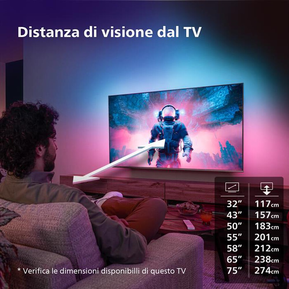 "PHILIPS - Ambilight Smart TV LED UHD 4K 55\" 55PUS8118/12-Antracite"