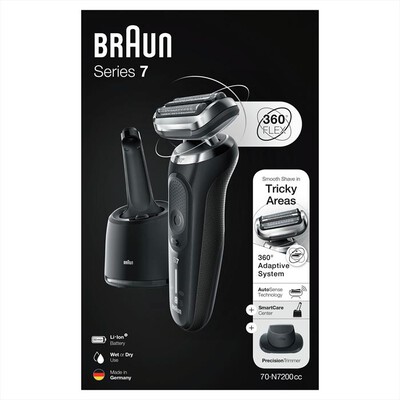 BRAUN - RASOIO SERIES 7 70-N7200CC-NERO