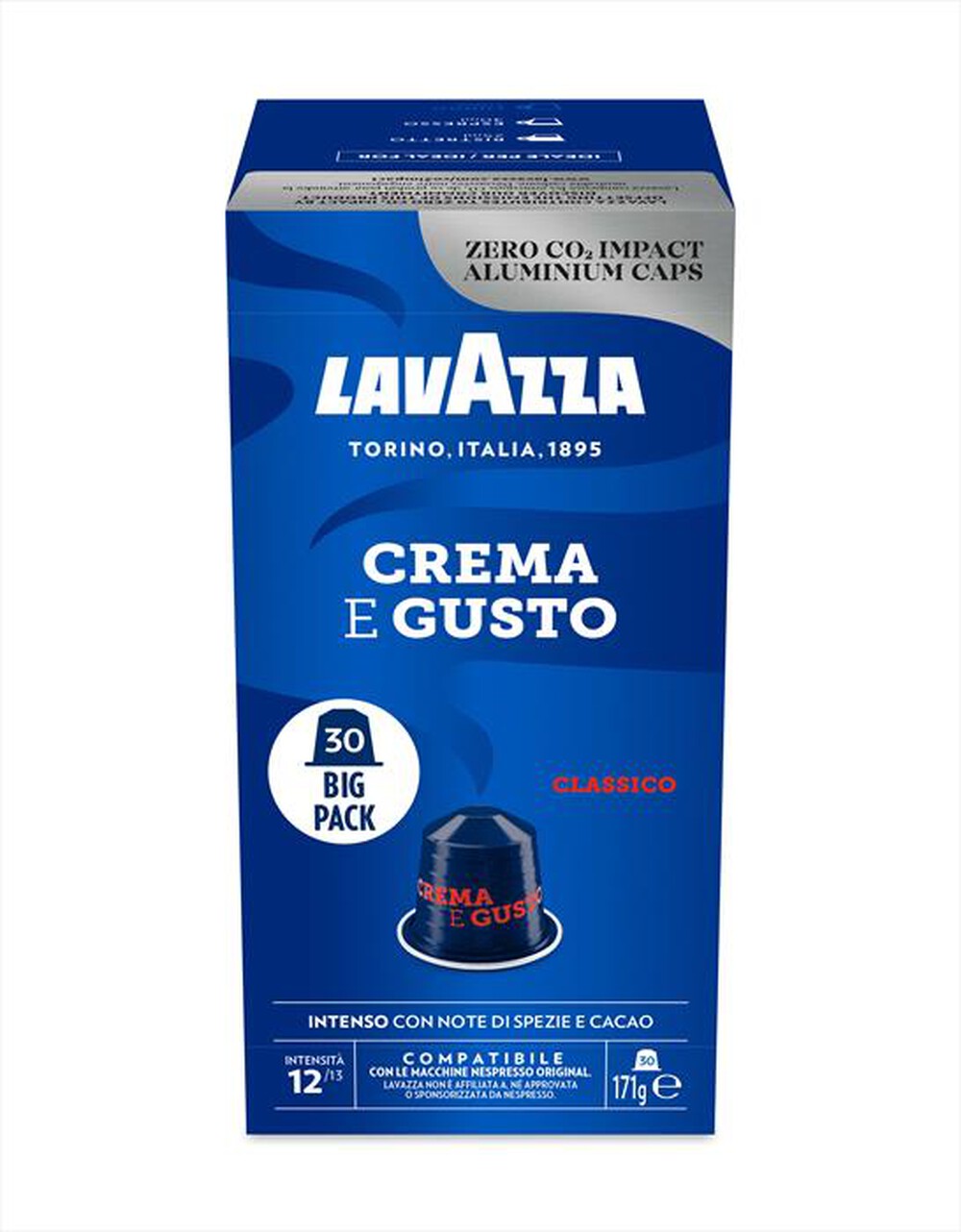 "LAVAZZA - Crema & Gusto Classico - 30 caps-Blu"