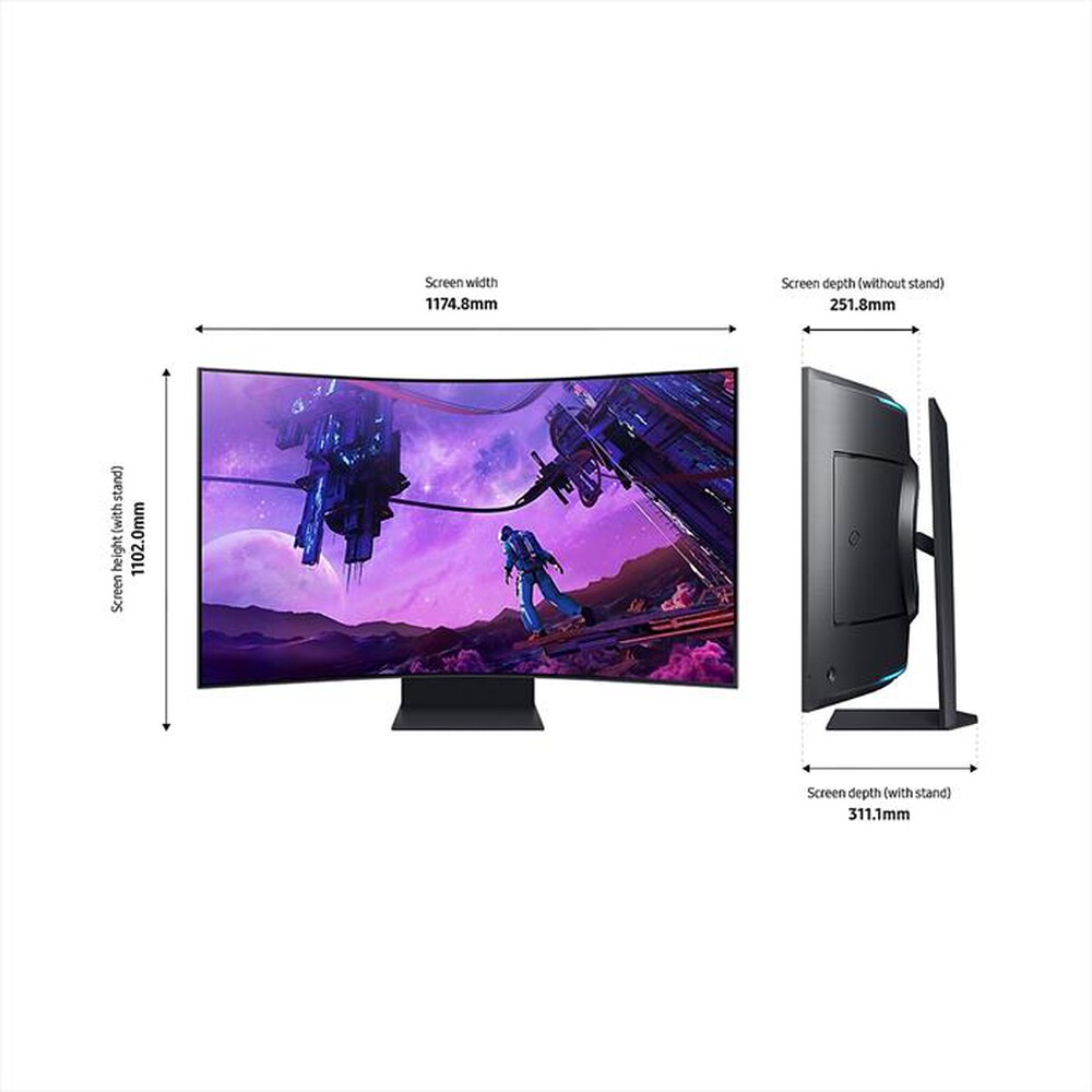 "SAMSUNG - MONITOR GAMING ODYSSEY ARK G97NB DA 55\" UHD CURVO"