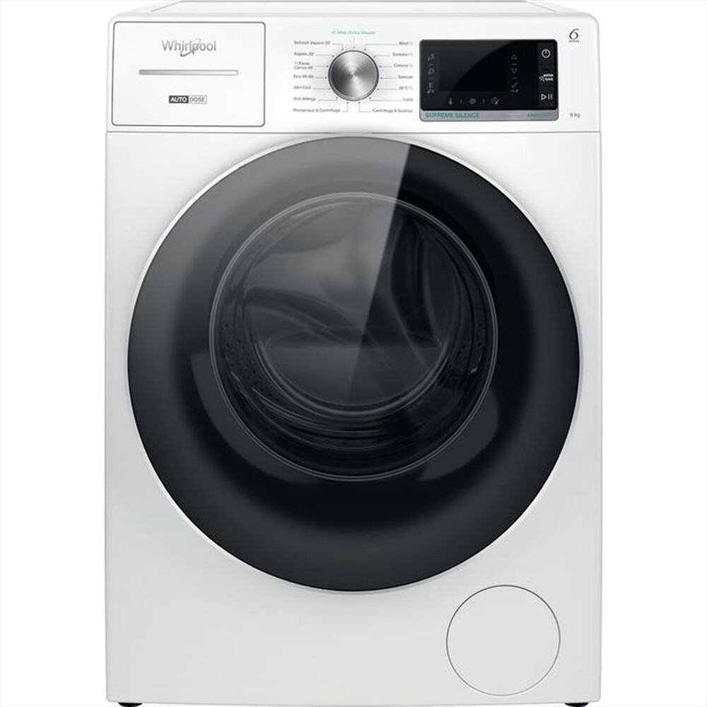 "WHIRLPOOL - Lavatrice SUPREME SILENCE W8 W946WR IT 9 Kg - A-Bianco"