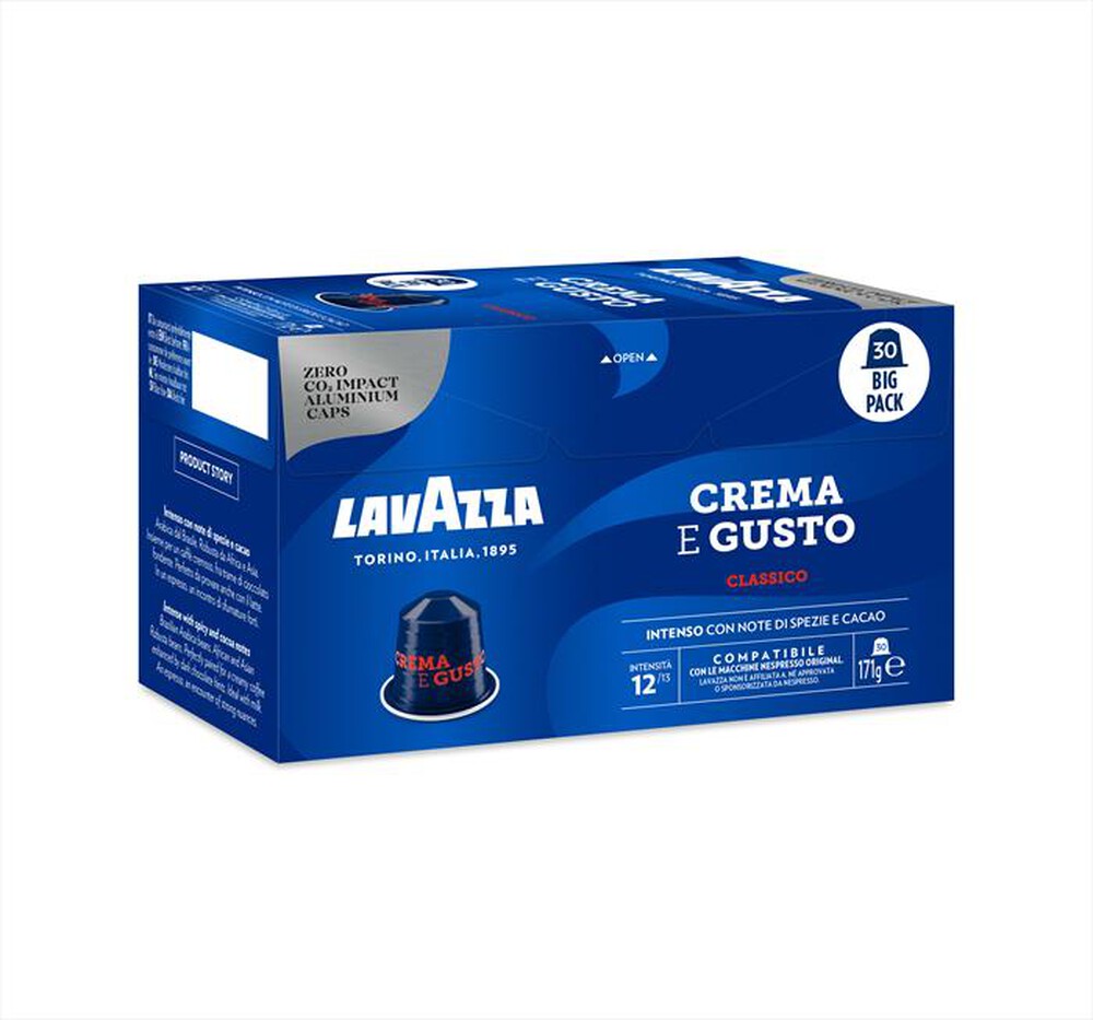 "LAVAZZA - Crema & Gusto Classico - 30 caps-Blu"