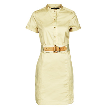 Abbigliamento Donna Abiti corti Lauren Ralph Lauren HILSHEN-SHORT SLEEVE-DAY DRESS Beige