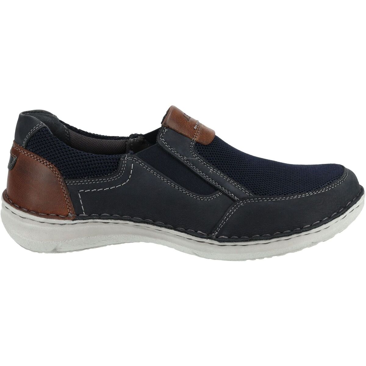 Scarpe Uomo Mocassini Josef Seibel Ciabatte Blu