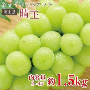 【約1.5kg(2~4房)】晴王 シャインマスカット