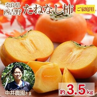 【予約受付】10/20~順次出荷【約3.5kg】奈良県産 種なし柿 平核無柿・刀根柿