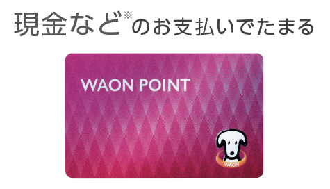 現金など※ のお支払いでたまる