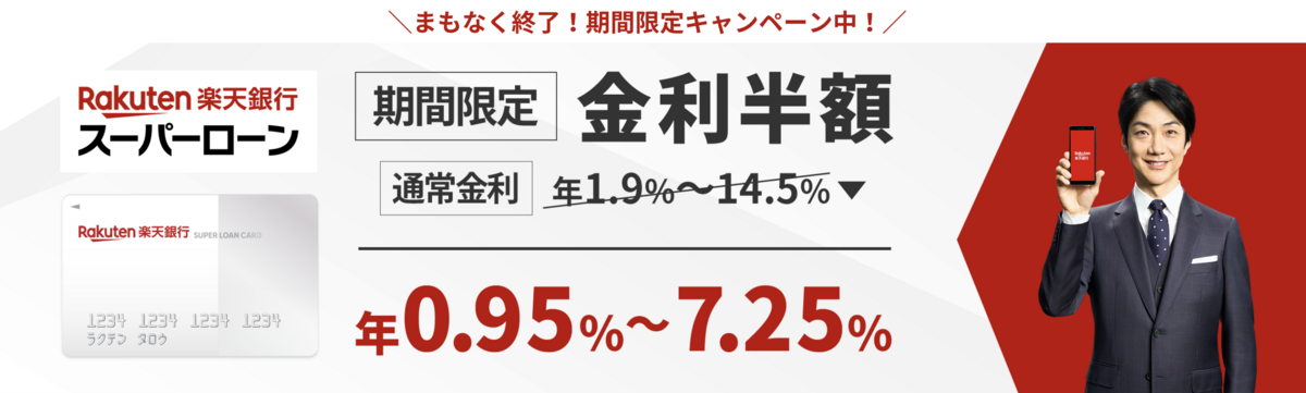 楽天銀行スーパーローンの画像