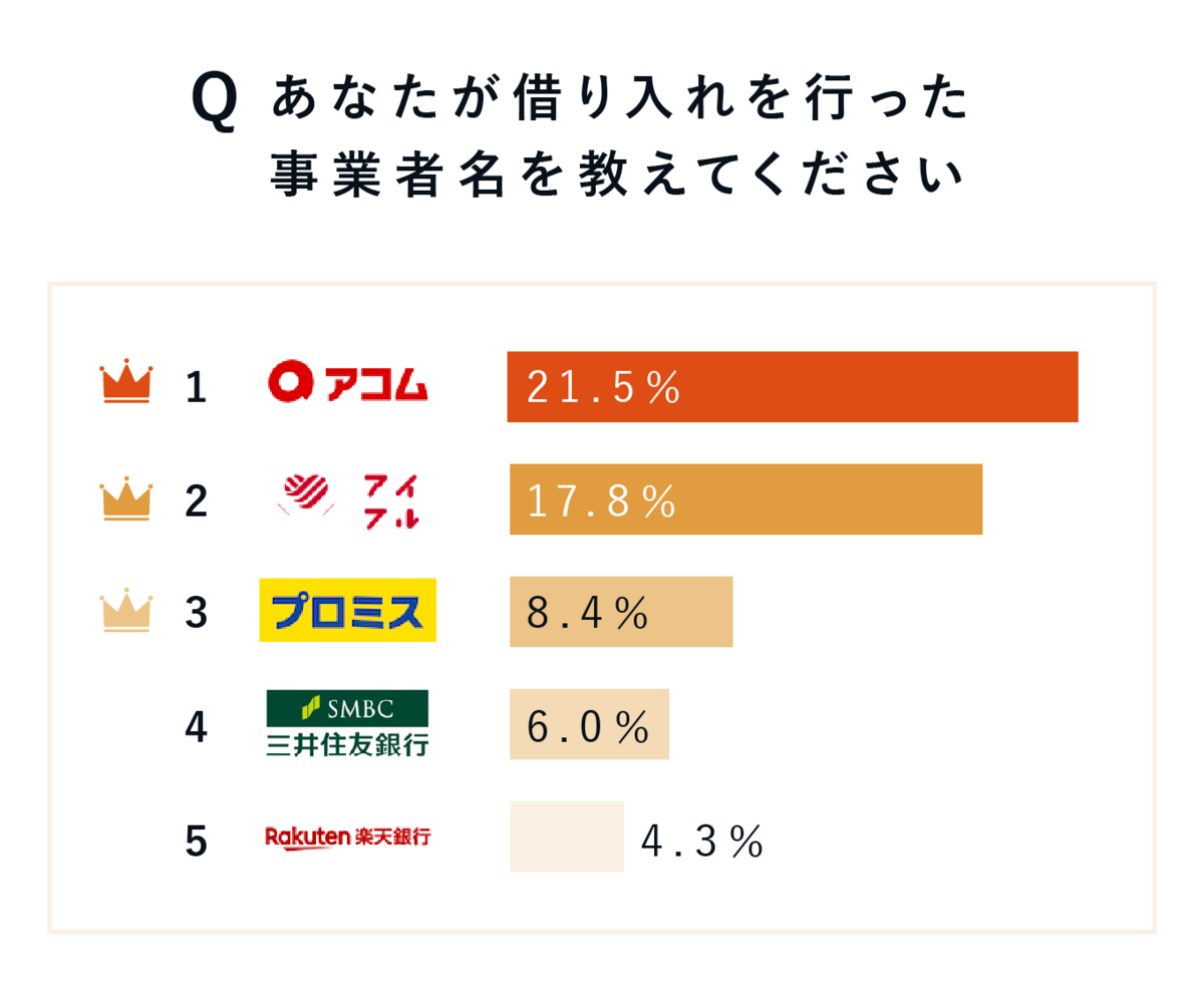 あなたが選んだ借入先は？の画像