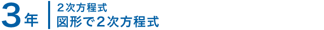 3年；２次方程式/図形で２次方程式