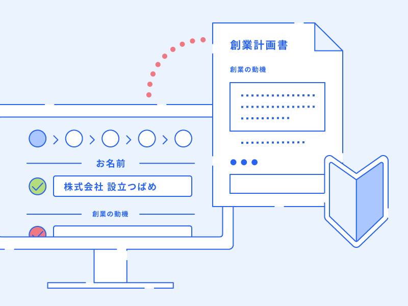 創業融資に必要な計画書の作成がかんたん