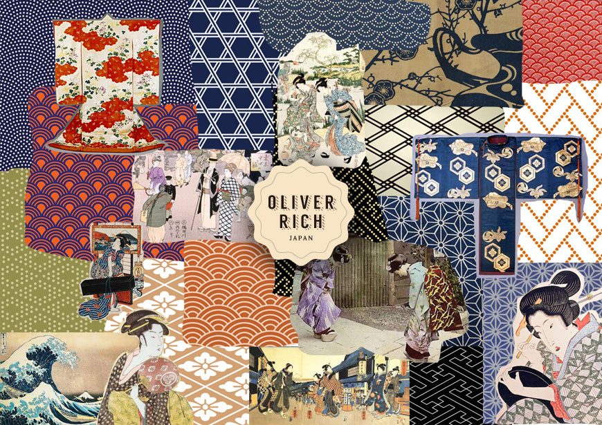 Moodboard for Oliver Rich Japan