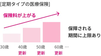 定期タイプの医療保険