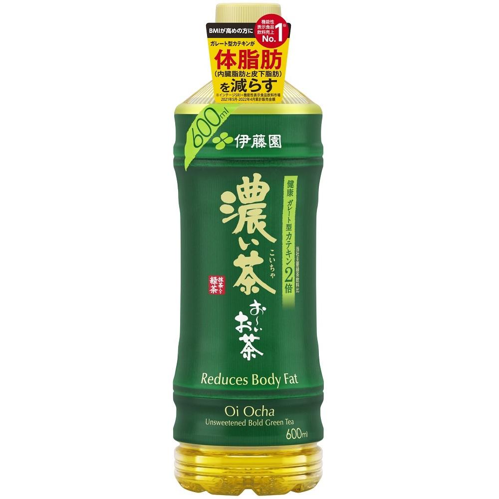 【機能性表示食品】お～いお茶 濃い茶 600ml×2ケース（48本）