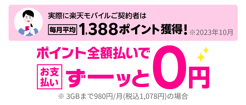 ポイント全額払いでお支払いずーッと0円