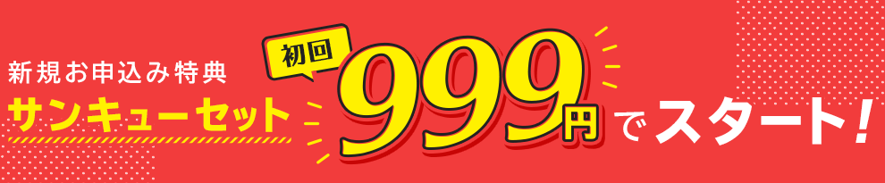 初回999円！