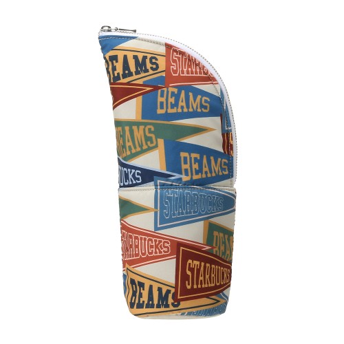 [オンラインストア販売]BEAMS マルチケース Pennant Design ベージュ