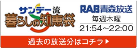 サンデー流暮らしの知恵袋 過去の放送分はこちら