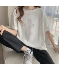 ミニミニストア/立体ロゴtシャツ 韓国チュニックロンT/504184441