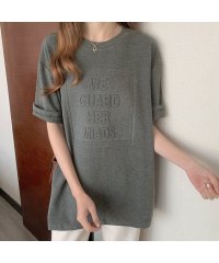 miniministore/立体ロゴtシャツ 韓国チュニックロンT/504184441