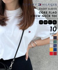 トミーヒルフィガー/【TOMMY HILFIGER / トミーヒルフィガー】トップス 半袖 Tシャツ ビッグシルエット クルーネック ワンポイント 無地 ロゴ コットン100%/504682547