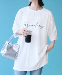 reca/筆記体プリントロゴ半袖Ｔシャツ(R23141－k)/505311978