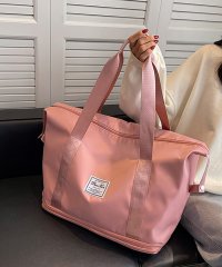 shopnikoniko/ショップニコニコ ShopNikoNiko 2段式 旅行用 ボストンバッグ 【即納】 鞄 バッグ トートバッグ トラベルバッグ キャリーオンバッグ ロゴ 英字 /505323876