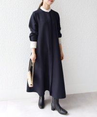 SHIPS any WOMEN/SHIPS any: ダブルクロス Aライン シャツワンピース［NAVY BLUE］/505466851