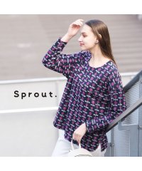 Liliane Burty/【Sprout.】綿100％カットジャカード　プルオーバーTシャツ/505915754