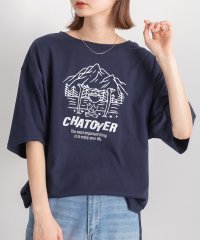 ad thie/アドティエ ad thie 裾ラウンド・オーバーサイズ キャンプモチーフロゴTシャツ/505938121