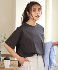 ad thie/ドロップショルダー ショート丈シンプルTシャツ 夏服 夏/505937984