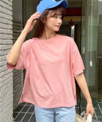 ad thie/ドロップショルダー ショート丈シンプルTシャツ 夏服 夏/505937984