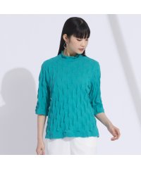 Liliane Burty/尾州素材リンクスジャカード　ハイネックＴシャツ/505991375