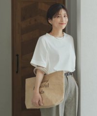 アーバンリサーチドアーズ/『臼田あさ美さん着用』『UR TECH』USAコットンロールスリーブTシャツ/506105720