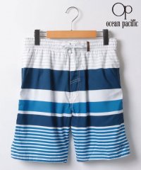 MARUKAWA/【Ocean Pacific】オーシャンパシフィック パネル ボーダー サーフトランクス インナー付き 水着 海水パンツ/506165219