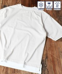 marukawa shonan/マルカワ MARUKAWA 接触冷感 フェイクレイヤードTシャツ 重ね着風 カットソー メンズ トップス シンプル 無地 夏 クールTシャツ 半袖/506149410