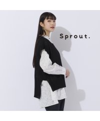 Liliane Burty/【Sprout.】アイレット編み　プルオーバーニットベスト/506439970