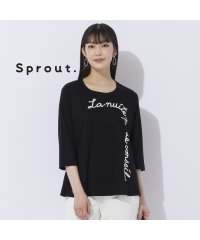 Liliane Burty/【Sprout.】シルケットスムース　ロゴプリントTシャツ［同素材アイテム有］/506439975