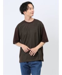 TAKA-Q/ドビーメッシュ切替 クルーネック半袖Tシャツ メンズ Tシャツ カットソー カジュアル インナー トップス ギフト プレゼント/506567651