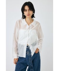 moussy/RIBBON シアーシャツ/506596556