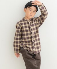 URBAN RESEARCH DOORS（Kids）/『親子リンク』バンドカラーチェックシャツ(KIDS)/506872878