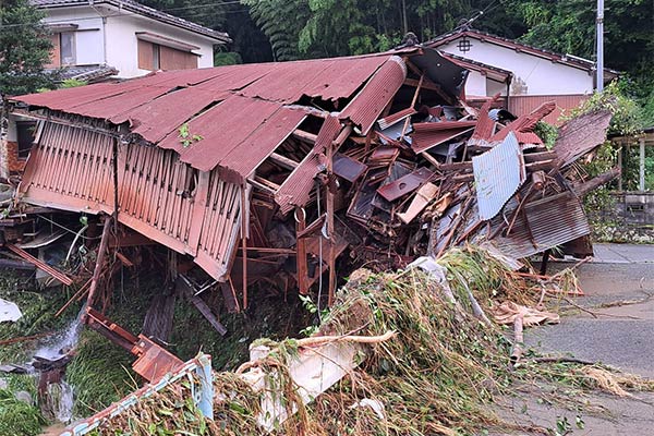 【福岡県広川町】令和5年7月台風・豪雨　災害支援